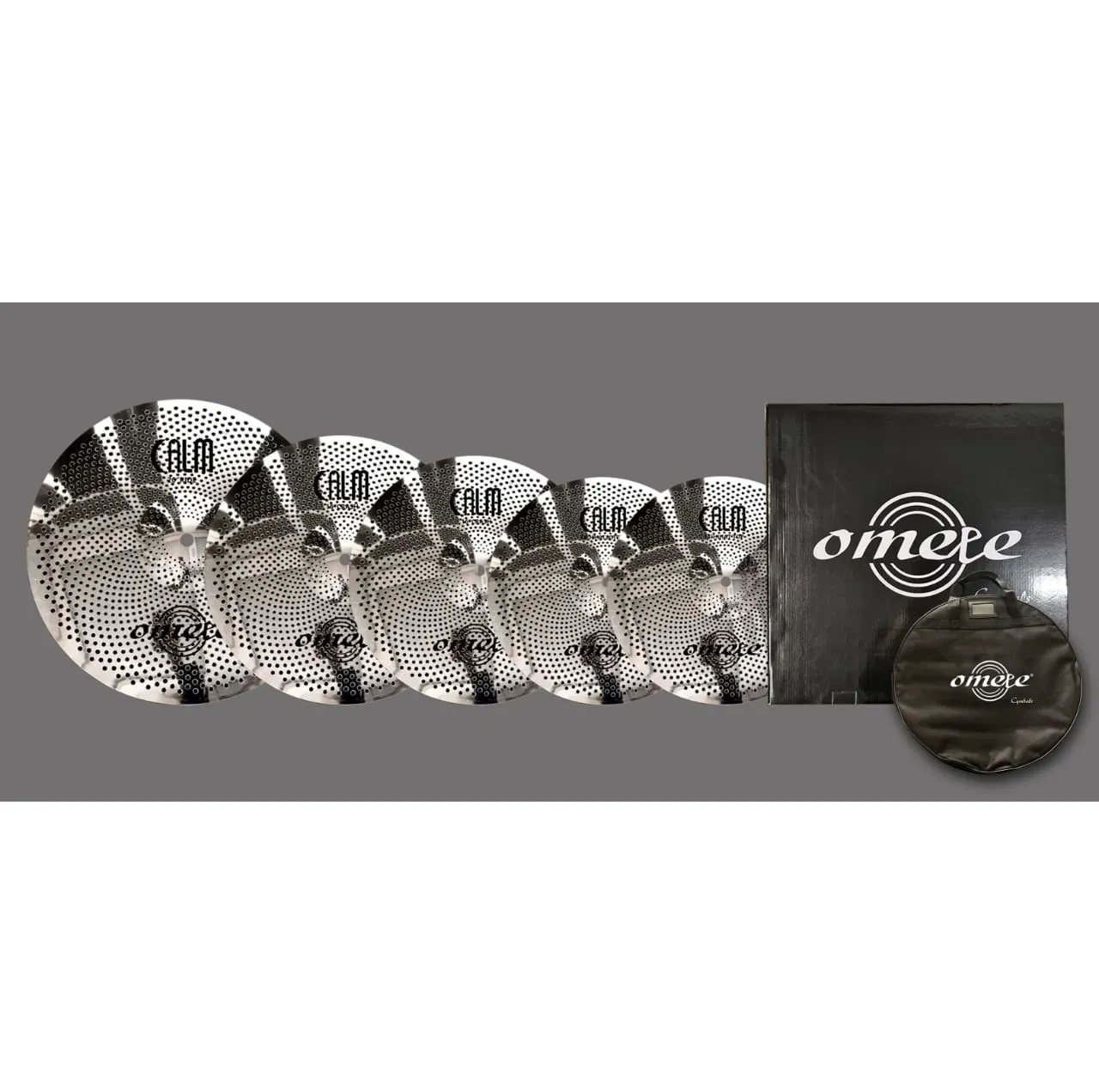 Omete Calm Series Low-Volume Cymbal Pack Silver — view 2