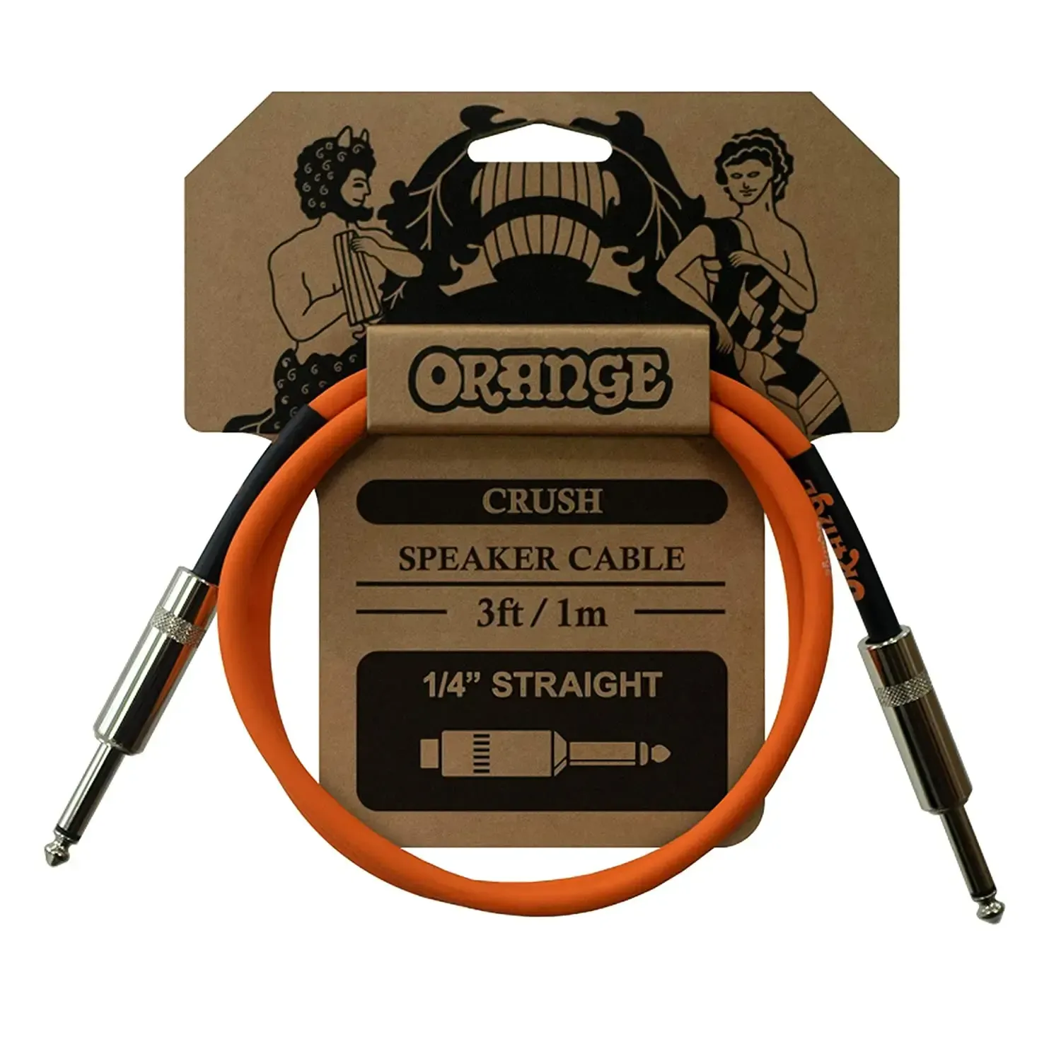 Orange Crush 1/4 Inch - 1/4 Inch Speaker Cable - 3 Foot