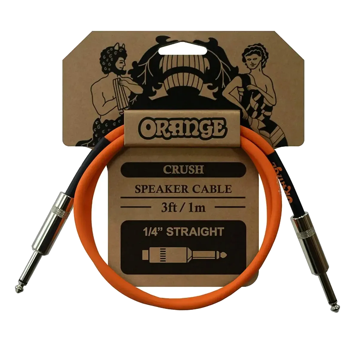 Orange Crush 1/4 Inch - 1/4 Inch Speaker Cable - 3 Foot