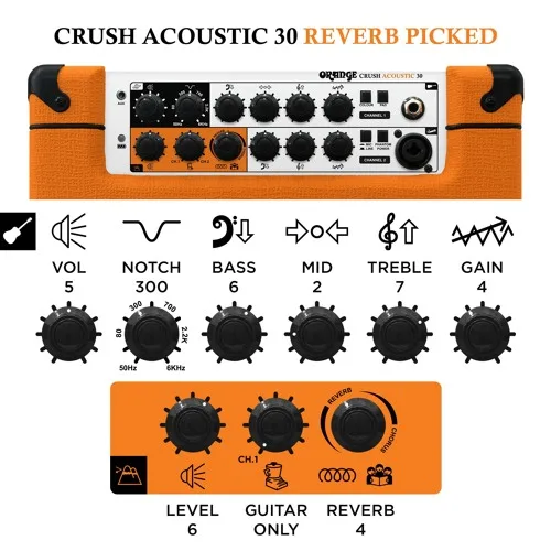 Orange Crush Acoustic 30 WATT Amplifier — view 2
