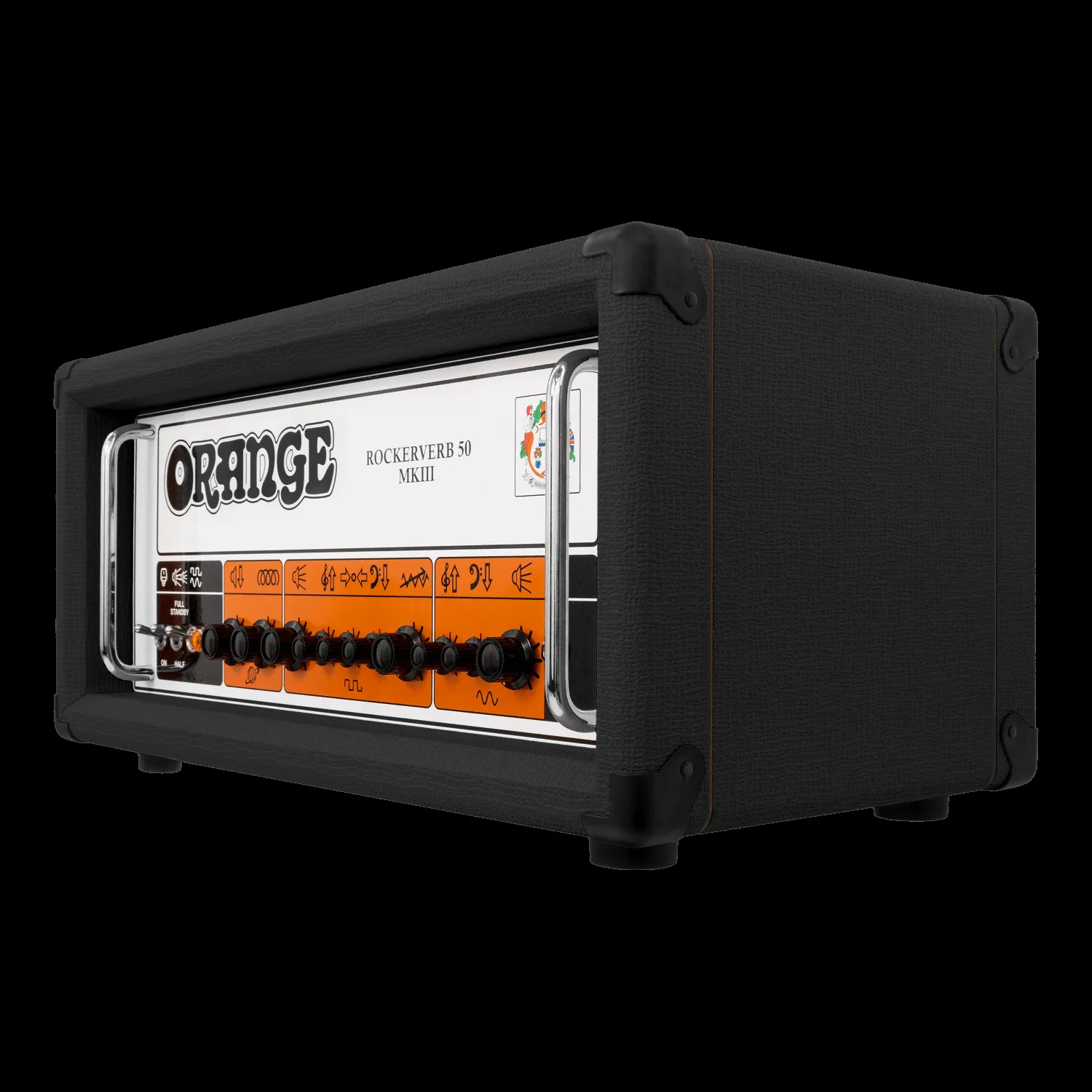 Orange Rockerverb 50 MKIII - 50-watt 2-channel Black Tube Head — view 2