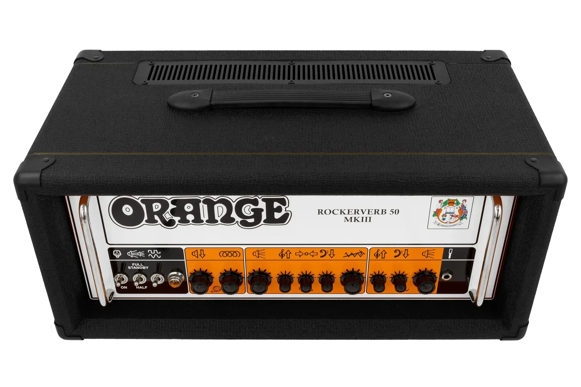 Orange Rockerverb 50 MKIII - 50-watt 2-channel Black Tube Head — view 3