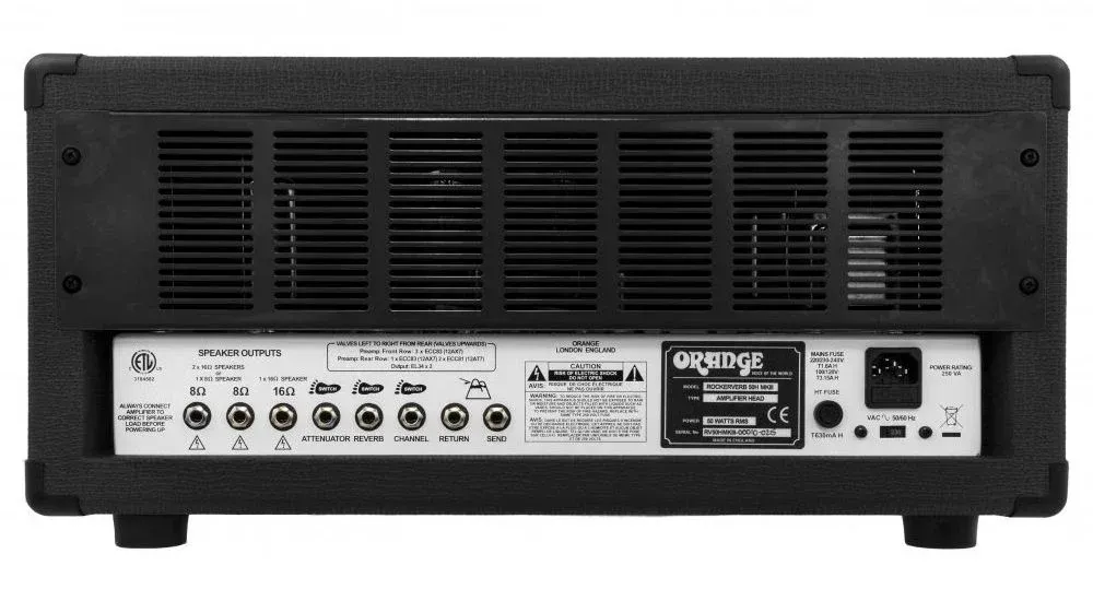 Orange Rockerverb 50 MKIII - 50-watt 2-channel Black Tube Head — view 4
