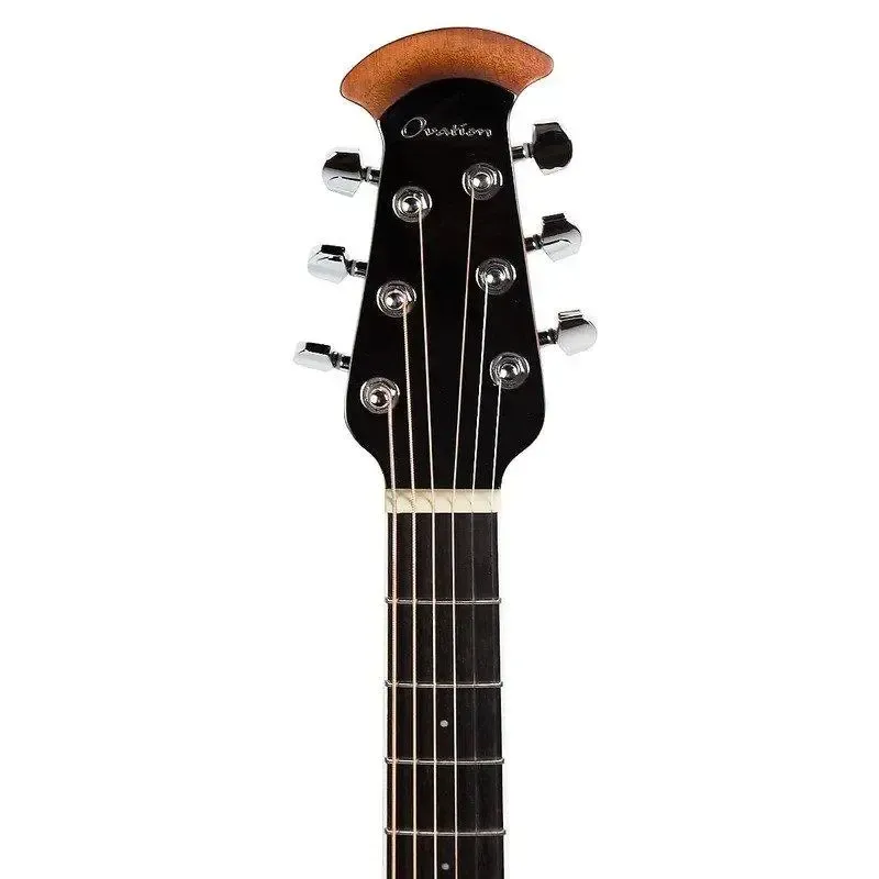 Ovation Celebrity Traditional Plus CS24X-7 Mid Cutaway Electro-Acoustic Guitar - Cognac Burst — view 6