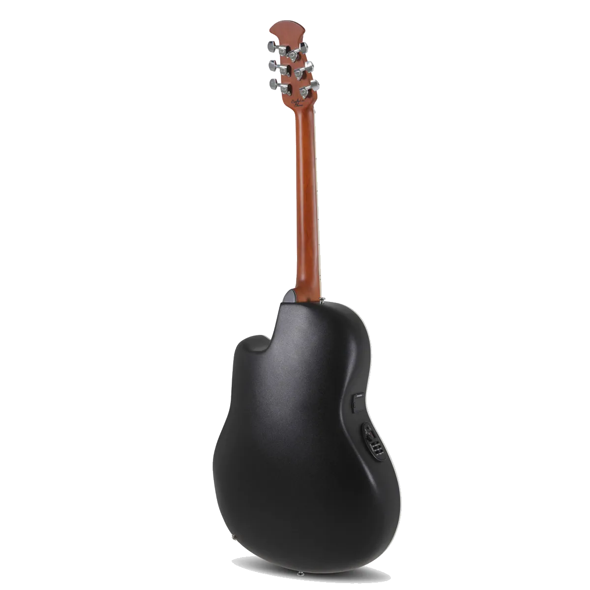 Ovation CS24P Celebrity Series Traditional Plus Mid-Depth Acoustic-Electric Guitar – Nutmeg Burled Maple — view 4