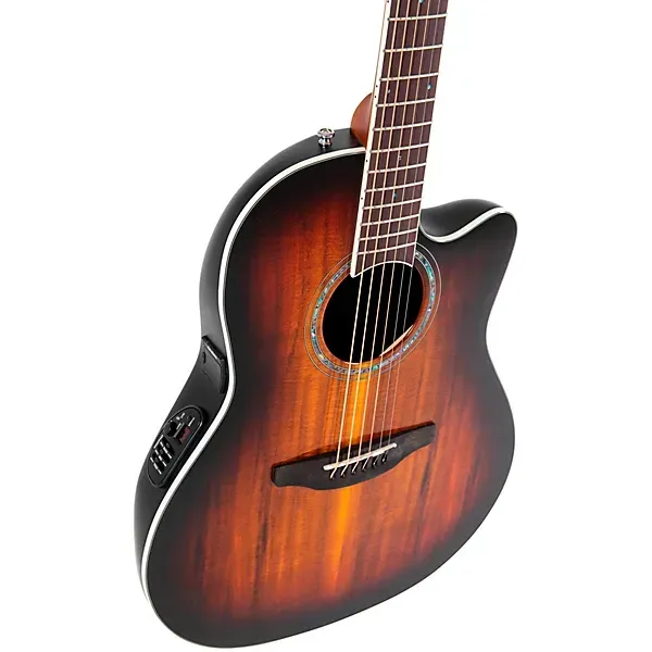 Ovation Celebrity Traditional Plus CS28P Super Shallow Electro-Acoustic Guitar - Koa Burst — view 3