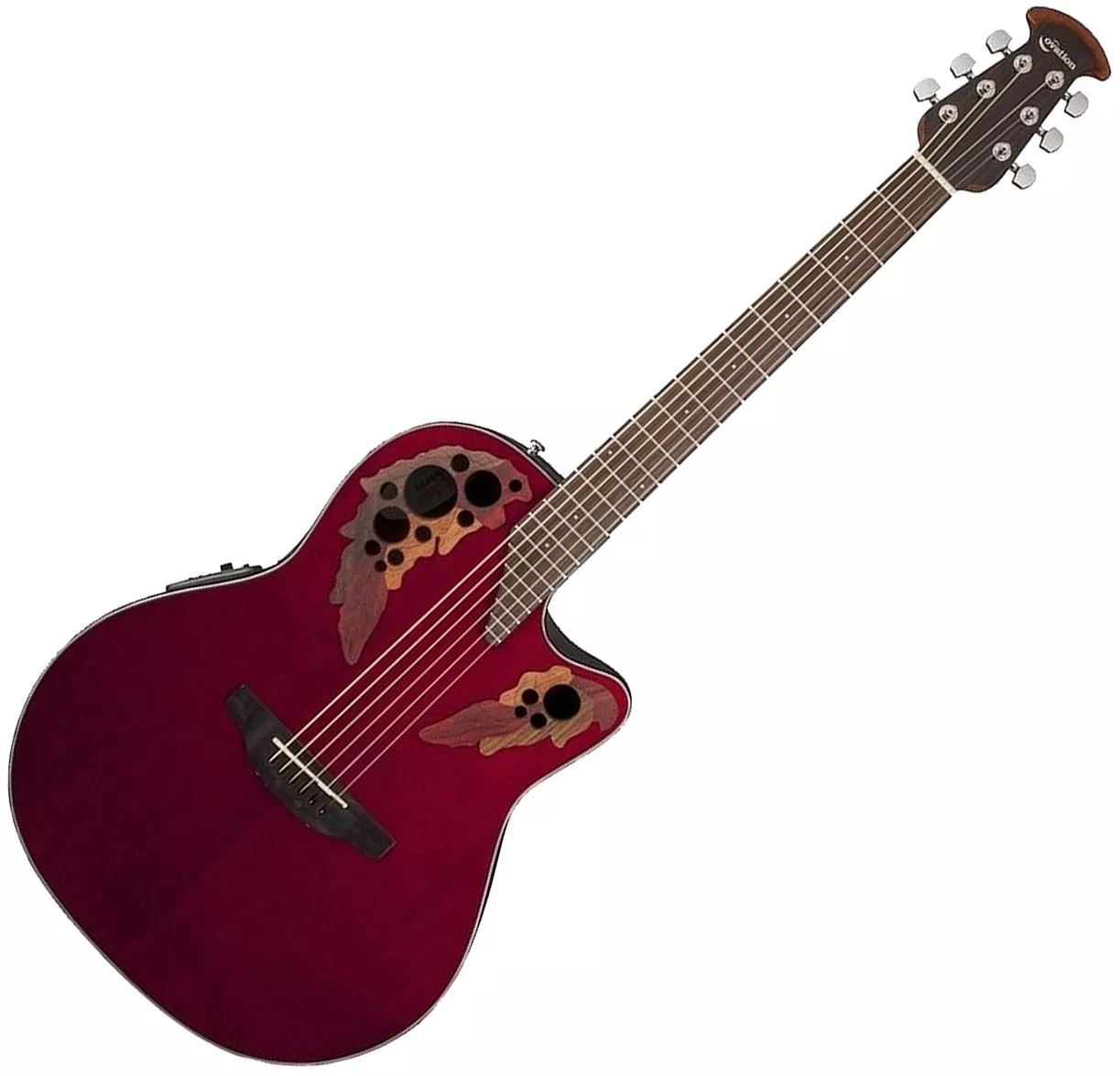 Ovation Elite Celebrity Acoustic-electric Guitar – Ruby Red — view 2
