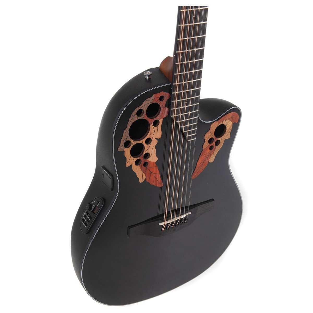 Ovation Elite Celebrity Mid-depth 12-string Acoustic-electric Guitar – Black — view 3