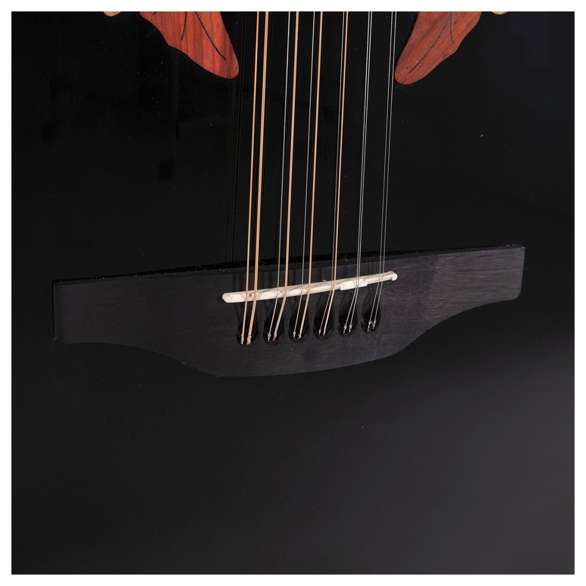 Ovation Elite Celebrity Mid-depth 12-string Acoustic-electric Guitar – Black — view 4