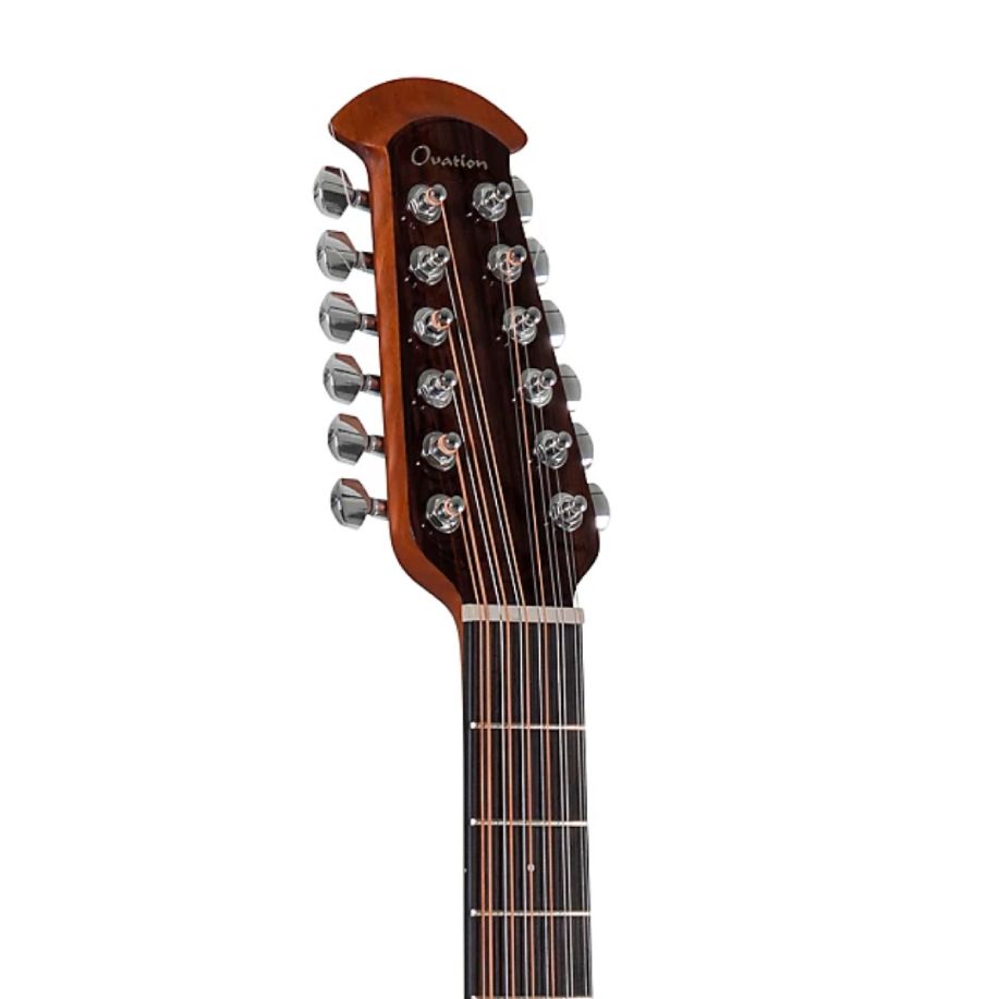 Ovation Elite Celebrity Mid-depth 12-string Acoustic-electric Guitar – Black — view 8