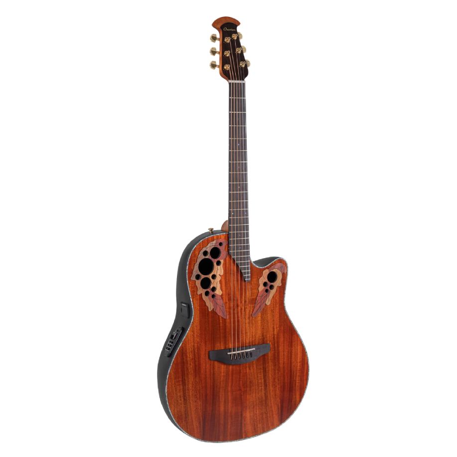 Ovation Celebrity Elite Plus CE44P-FKOA Mid-Depth Acoustic-Electric Guitar – Natural Koa — view 2