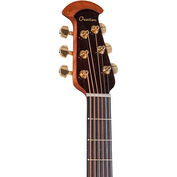 Ovation Celebrity Elite Plus CE44P-FKOA Mid-Depth Acoustic-Electric Guitar – Natural Koa — view 8