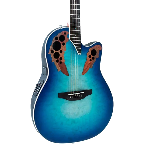 Ovation Celebrity Elite CE48P-RG Super Shallow Acoustic-Electric Guitar – Regal to Natural — view 1