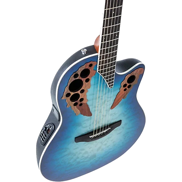 Ovation Celebrity Elite CE48P-RG Super Shallow Acoustic-Electric Guitar – Regal to Natural — view 3