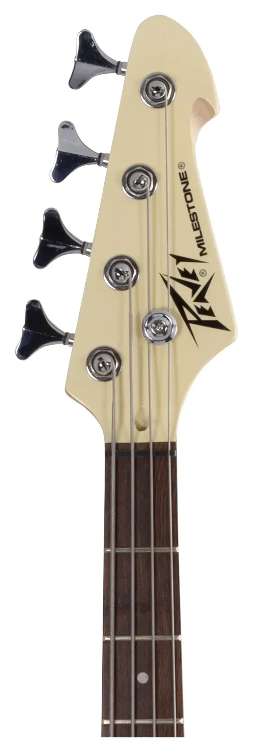 Peavey Milestone Series 4 String Bass Guitar – Ivory — view 4
