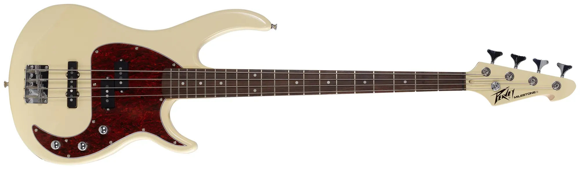Peavey Milestone Series 4 String Bass Guitar – Ivory — view 6