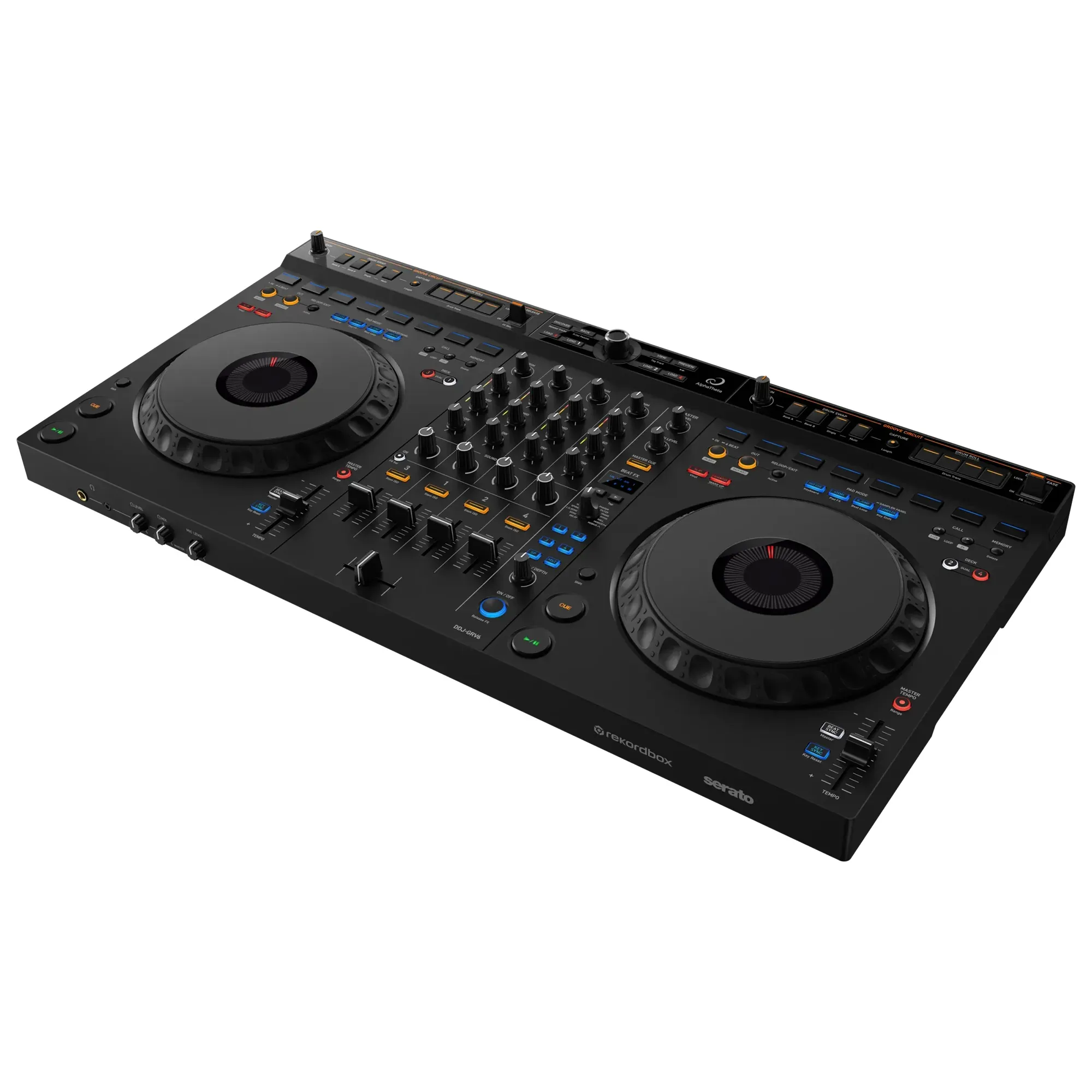 AlphaTheta DDJ-GRV6 4-channel DJ Controller with Groove Circuit — view 2