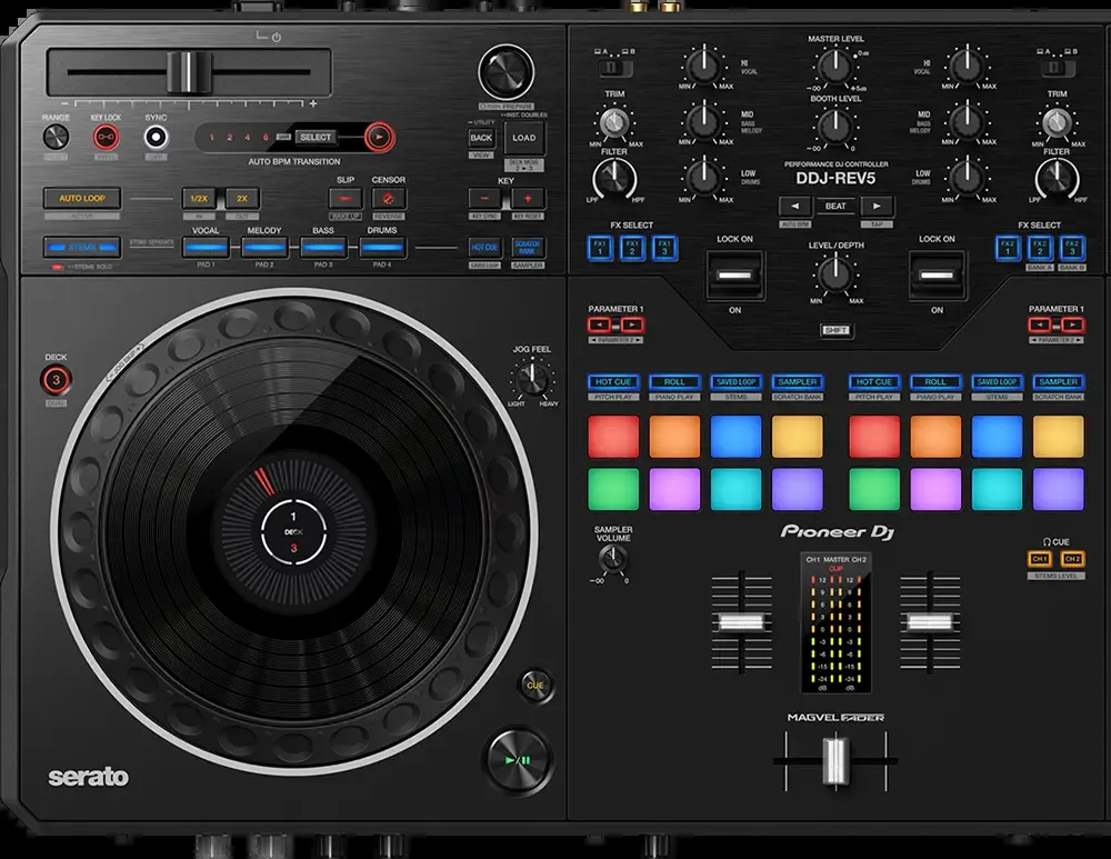 Pioneer DJ DDJ-REV5 4-deck DJ Controller with Stem Separation — view 3