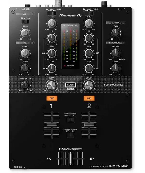 Pioneer DJ DJM-250MK2 2-channel DJ Mixer — view 2