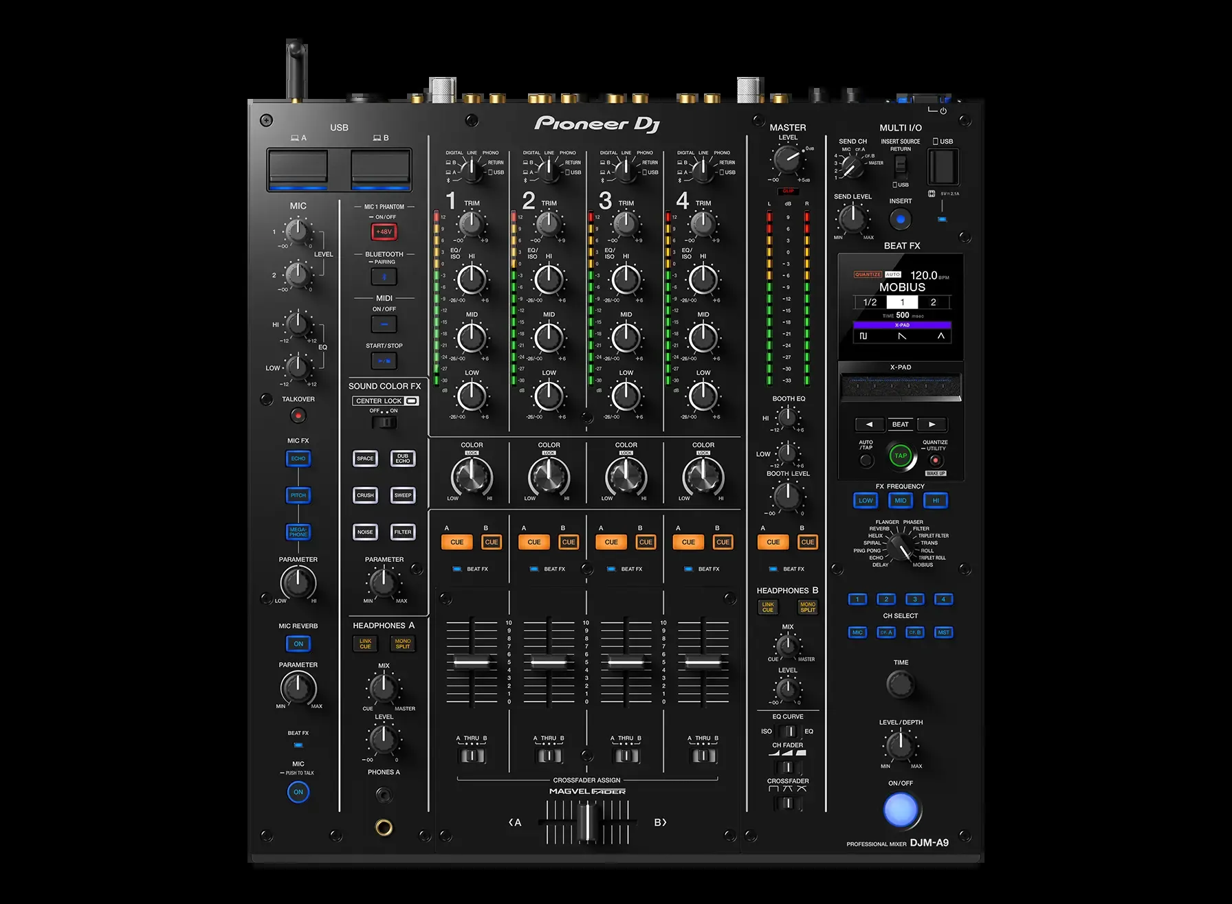 Pioneer DJ DJM-A9 4-channel DJ Mixer — view 3