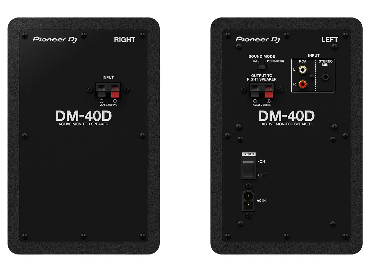 Pioneer DJ DM-40D 4-inch Active Monitors (Pair) — view 2