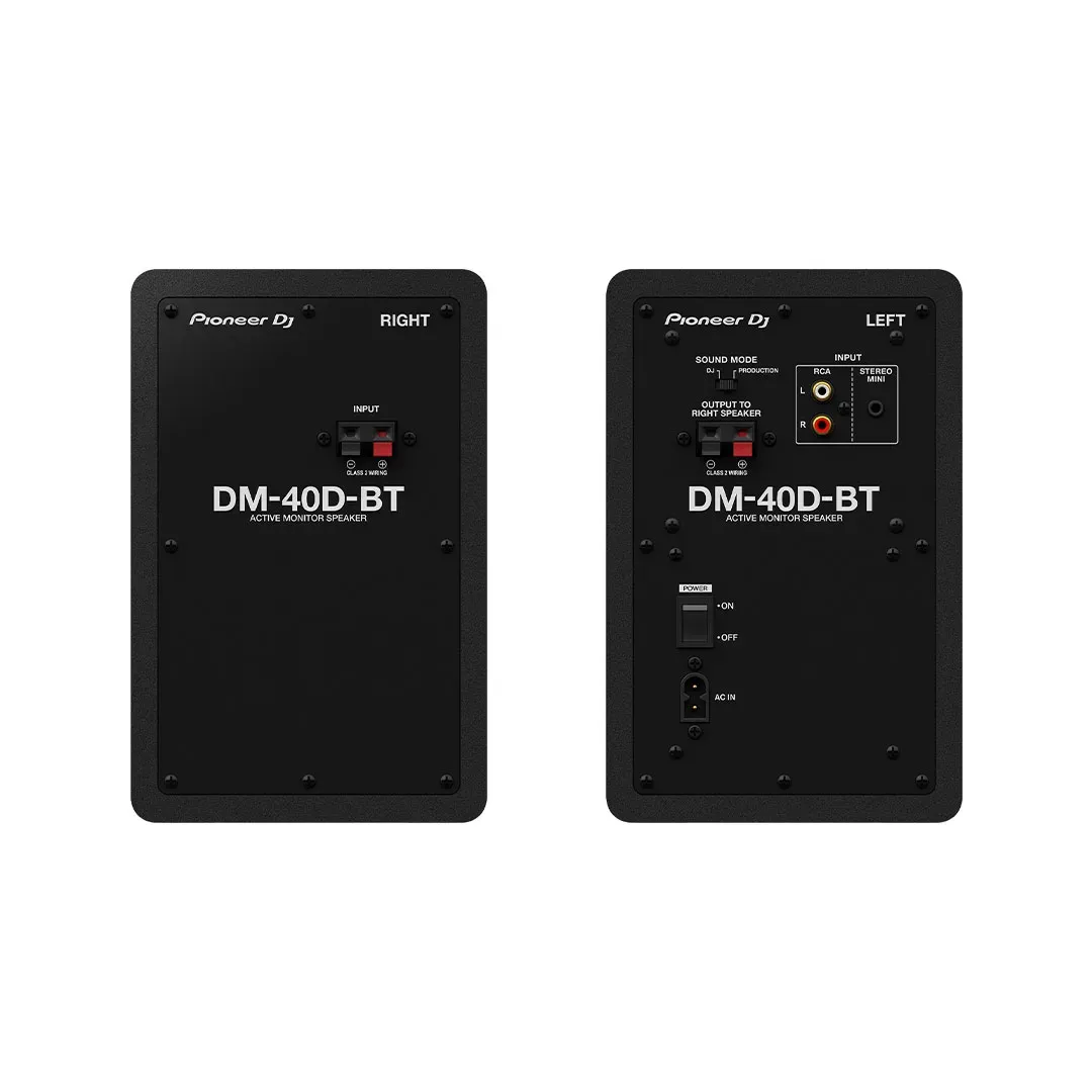 Pioneer DJ DM-40D-BT 4-inch Desktop Active Monitor Speaker with Bluetooth - Black — view 2