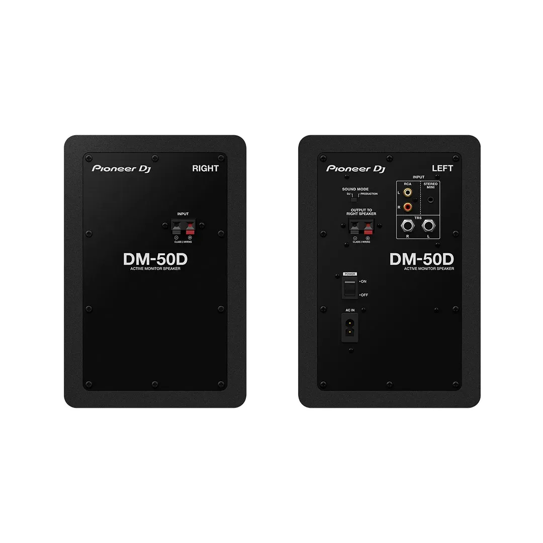Pioneer DJ DM-50D 5-inch Active Monitor Speaker - Black — view 2