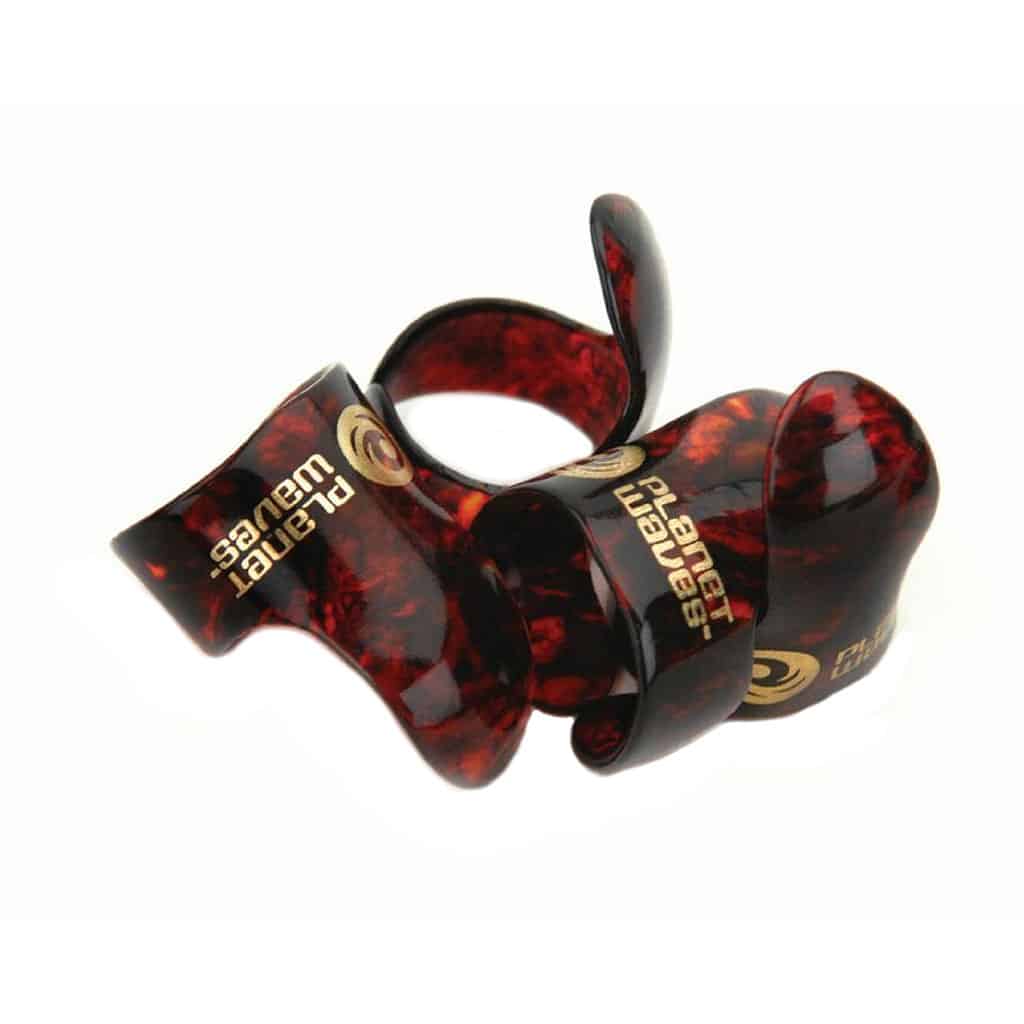 Planet Waves 4CSH4 – Celluoid Medium Finger Pick – Tortoise Shell