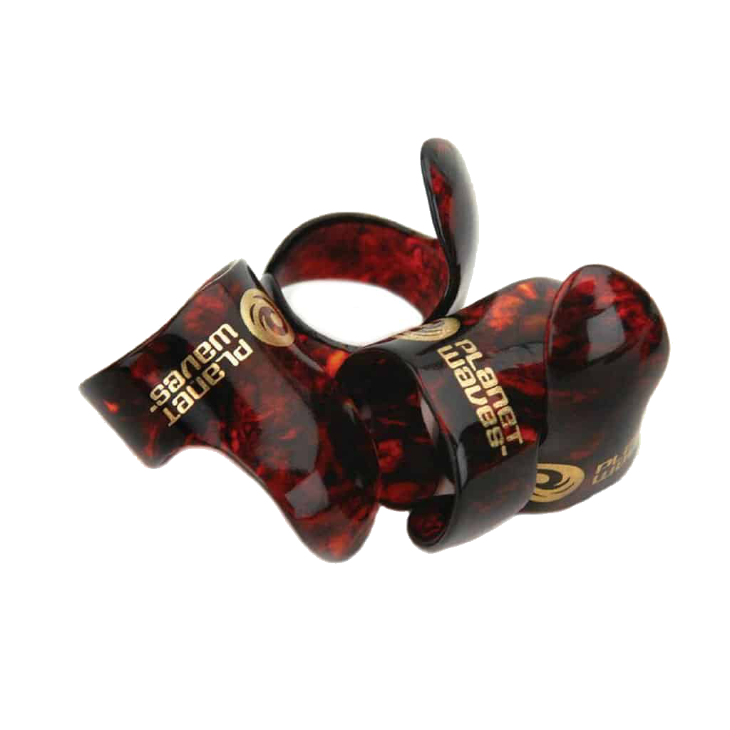 Planet Waves 4CSH4 – Celluoid Medium Finger Pick – Tortoise Shell