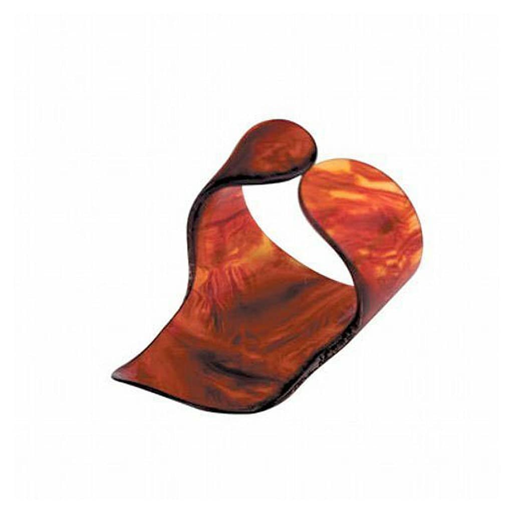 Planet Waves 4CSH4 – Celluoid Medium Finger Pick – Tortoise Shell — view 2