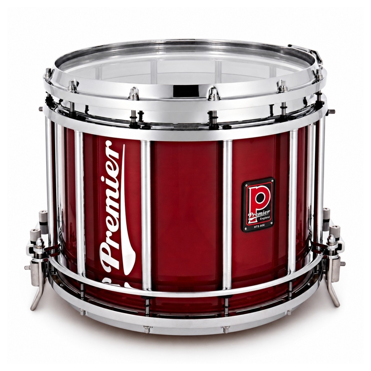 Premier Marching HTS 800 14 x 12 inch Snare Drum – Flame Red