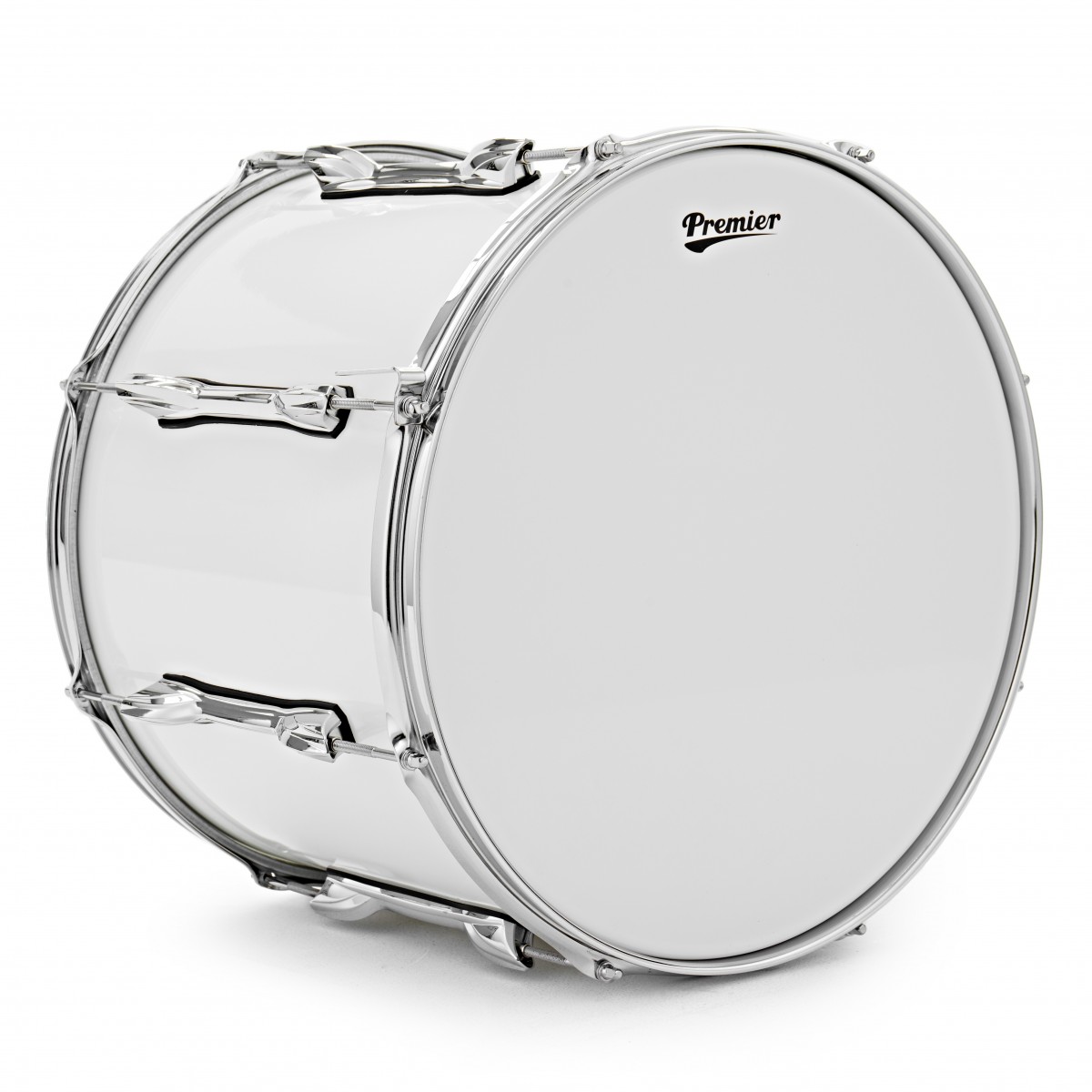 Premier Marching Traditional 16 x 12 inch Tenor Drum – White — view 2