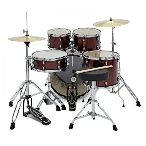 Premier Revolution 5 Piece Drum Kit- Red Sparkle — view 2