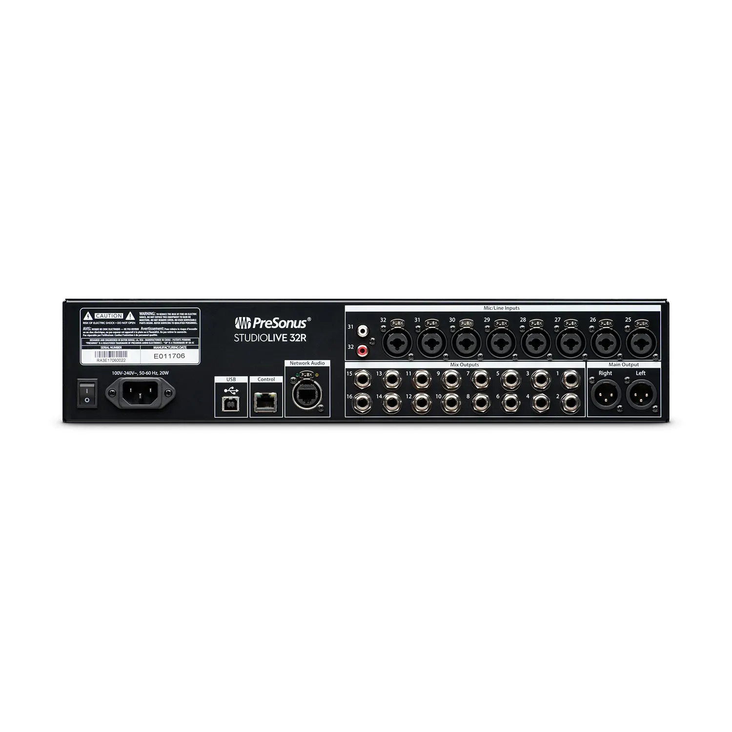 Presonus StudioLive 32R 32-channel Stage Box and Rack Mixer — view 2