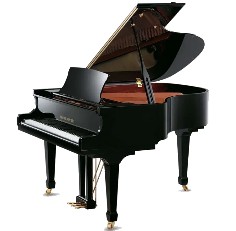 Pearl River GP160 Grand Piano – Polished Ebony — view 1