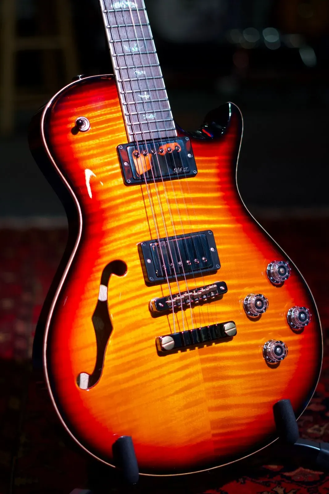 PRS McCarty 594 SC Semi-Hollow Guitar - Vintage Sunburst — view 2