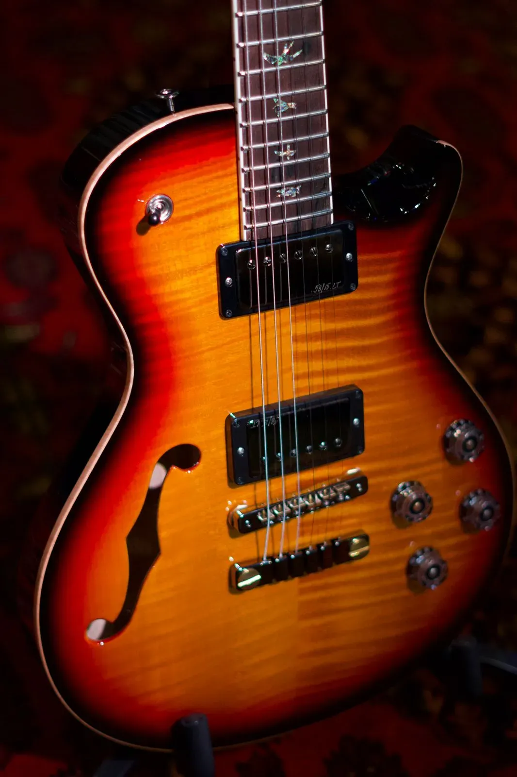 PRS McCarty 594 SC Semi-Hollow Guitar - Vintage Sunburst — view 3