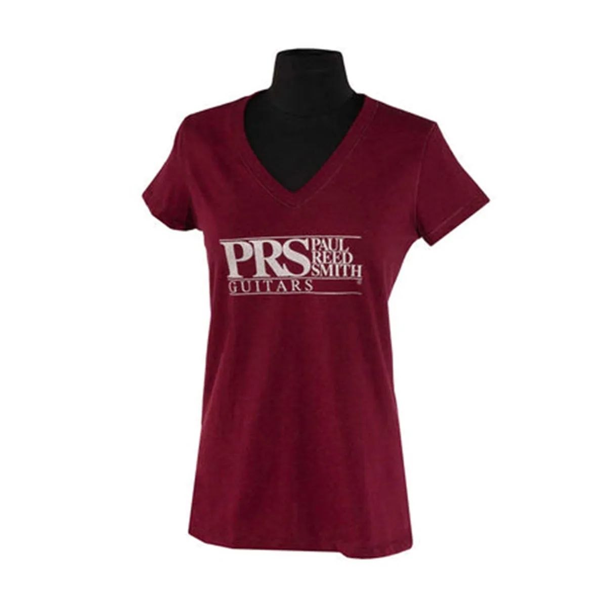 PRS Ladies Classic Block Logo T-Shirt Oxblood Red — view 1