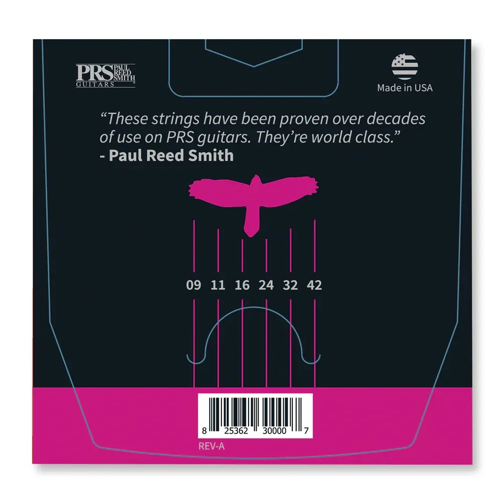 PRS Classic Uncoated 9-42 Electric Guitar Strings — view 2