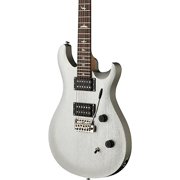 PRS SE CE24 Standard Satin Electric Guitar- Metallic Silver — view 2