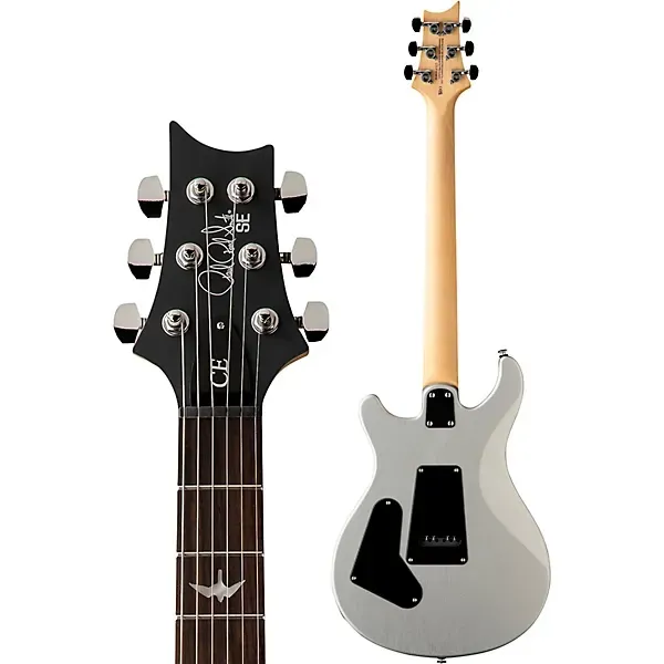 PRS SE CE24 Standard Satin Electric Guitar- Metallic Silver — view 5