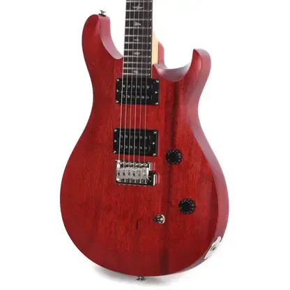 PRS SE CE24 Standard Satin Electric Guitar- Vintage Cherry Satin — view 2
