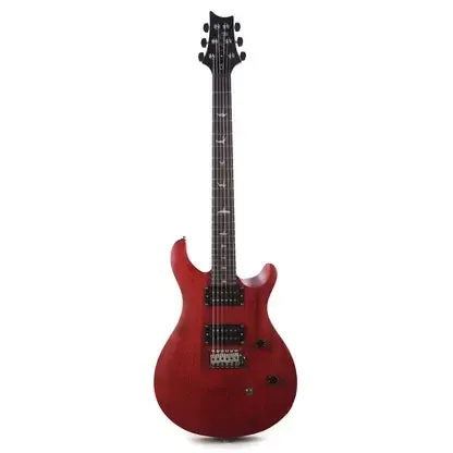 PRS SE CE24 Standard Satin Electric Guitar- Vintage Cherry Satin — view 3