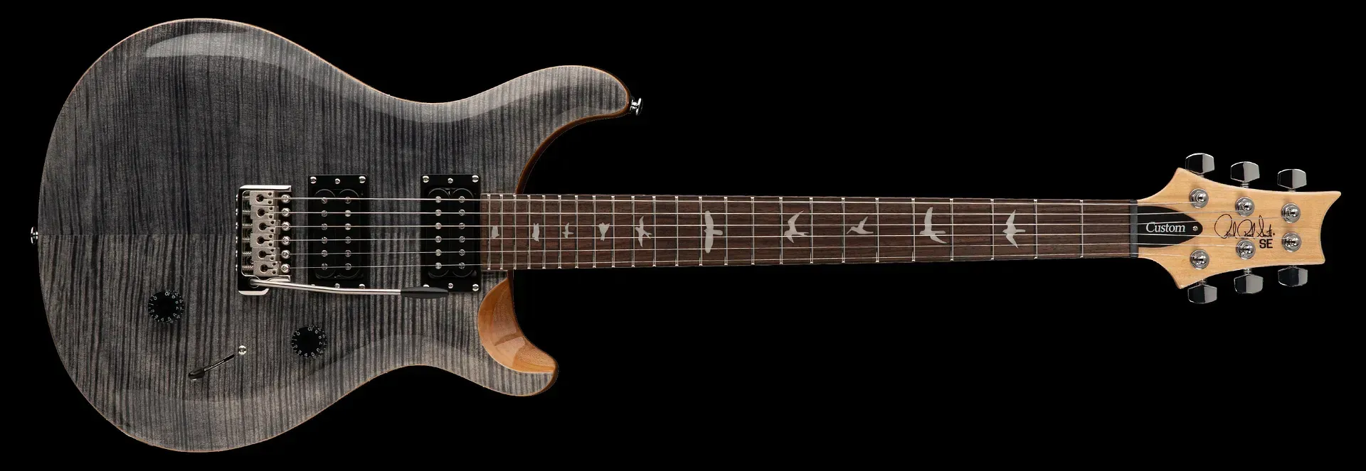 PRS SE Custom 24 Electric Guitar - Charcoal — view 2