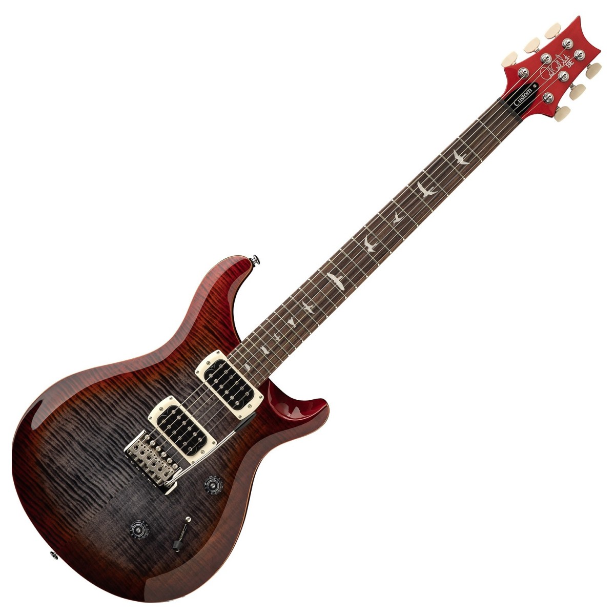 PRS SE Custom 24 Electric Guitar – Charcoal Cherry Burst — view 2