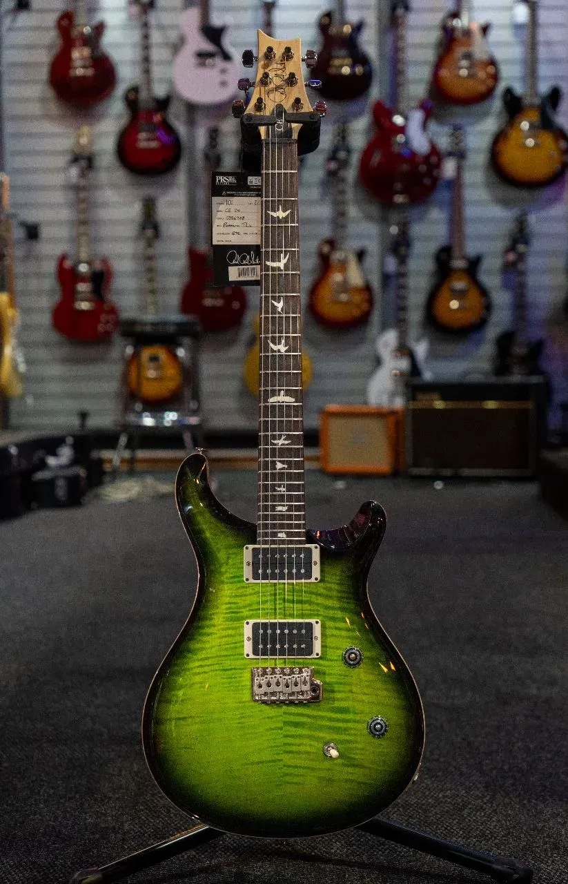 PRS CE 24 Electric Guitar - Eriza Verde Smokeburst Wrap — view 3