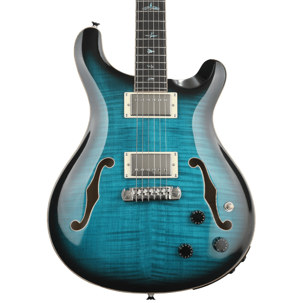 PRS SE Hollowbody II Piezo Electric Guitar – Peacock Blue — view 1
