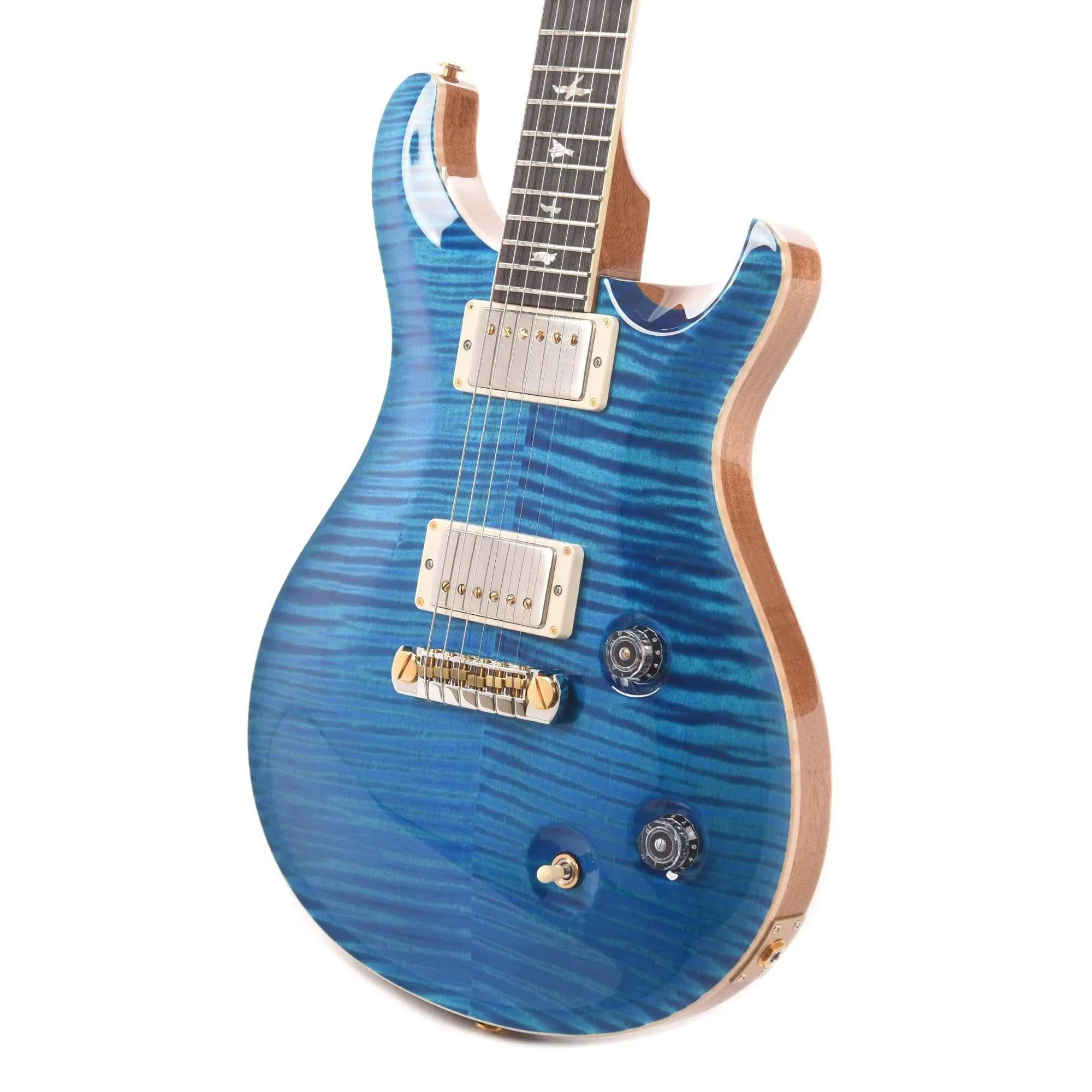 PRS McCarty - 10 Top Flame - Aquamarine Electric Guitar - Hybrid Package — view 2