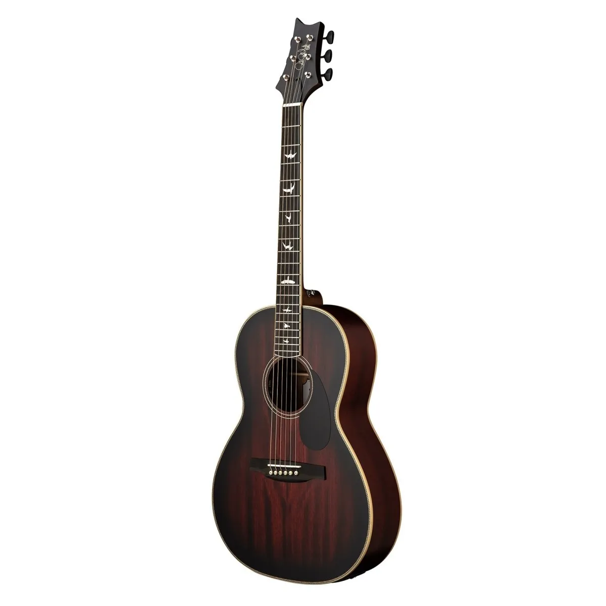 PRS SE P20 Parlor Acoustic-electric Guitar – Fire Red Burst — view 3