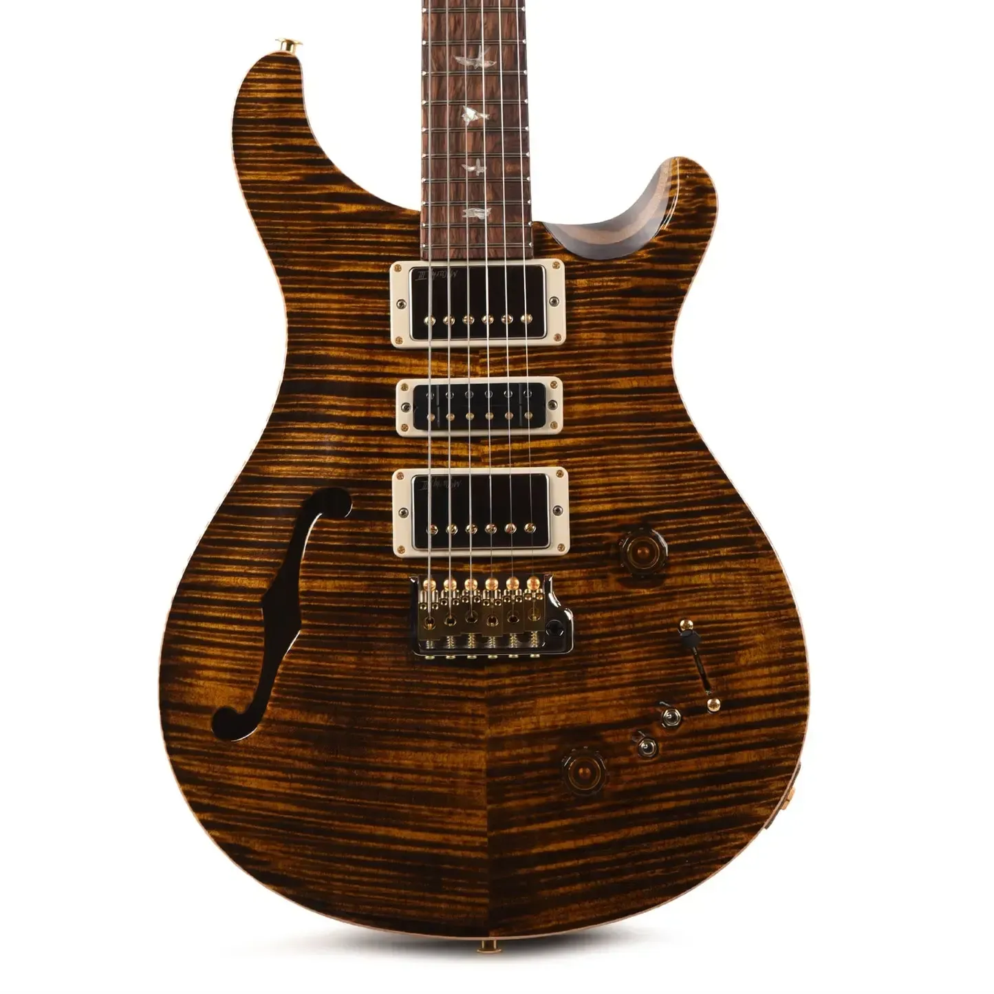 PRS 40th Anniversary Special Semi-Hollow Limited Edition Electric Guitar - Yellow Tiger